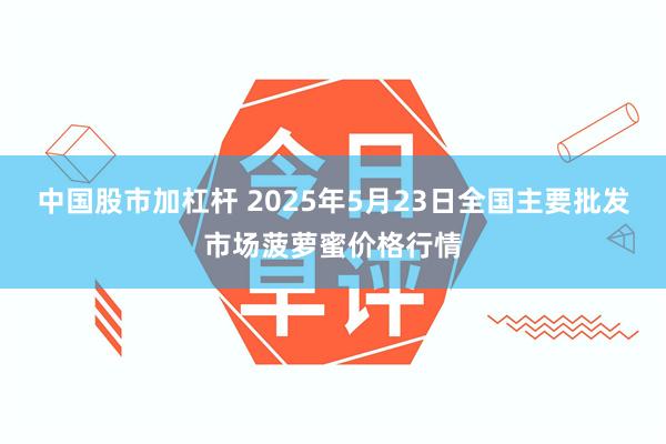 中国股市加杠杆 2025年5月23日全国主要批发市场菠萝蜜价格行情