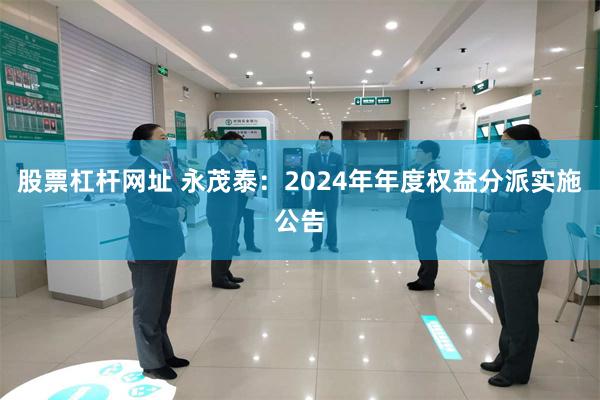 股票杠杆网址 永茂泰：2024年年度权益分派实施公告
